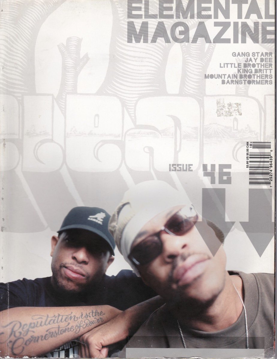 gangstarr's tweet image. #fbf Cover Of Elemental Magazine Throwback...
We Miss You Guru 🙏🏾👑
#OneOfTheBestYet
@REALDJPREMIER