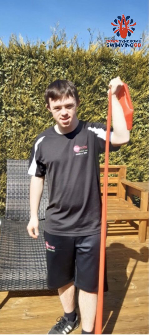 DSSGB1's tweet photo. @jake_vicars is a very cool guy & loves more than anything to dive off the blocks & swim for his country 🥉🇬🇧 but #Covid_19 means he’s swapped the pool for #ActivityAtHome. Self isolation is tough for us all. @DSSGB1 we are #AdaptingToChange https://t.co/u2YdcsdSIS