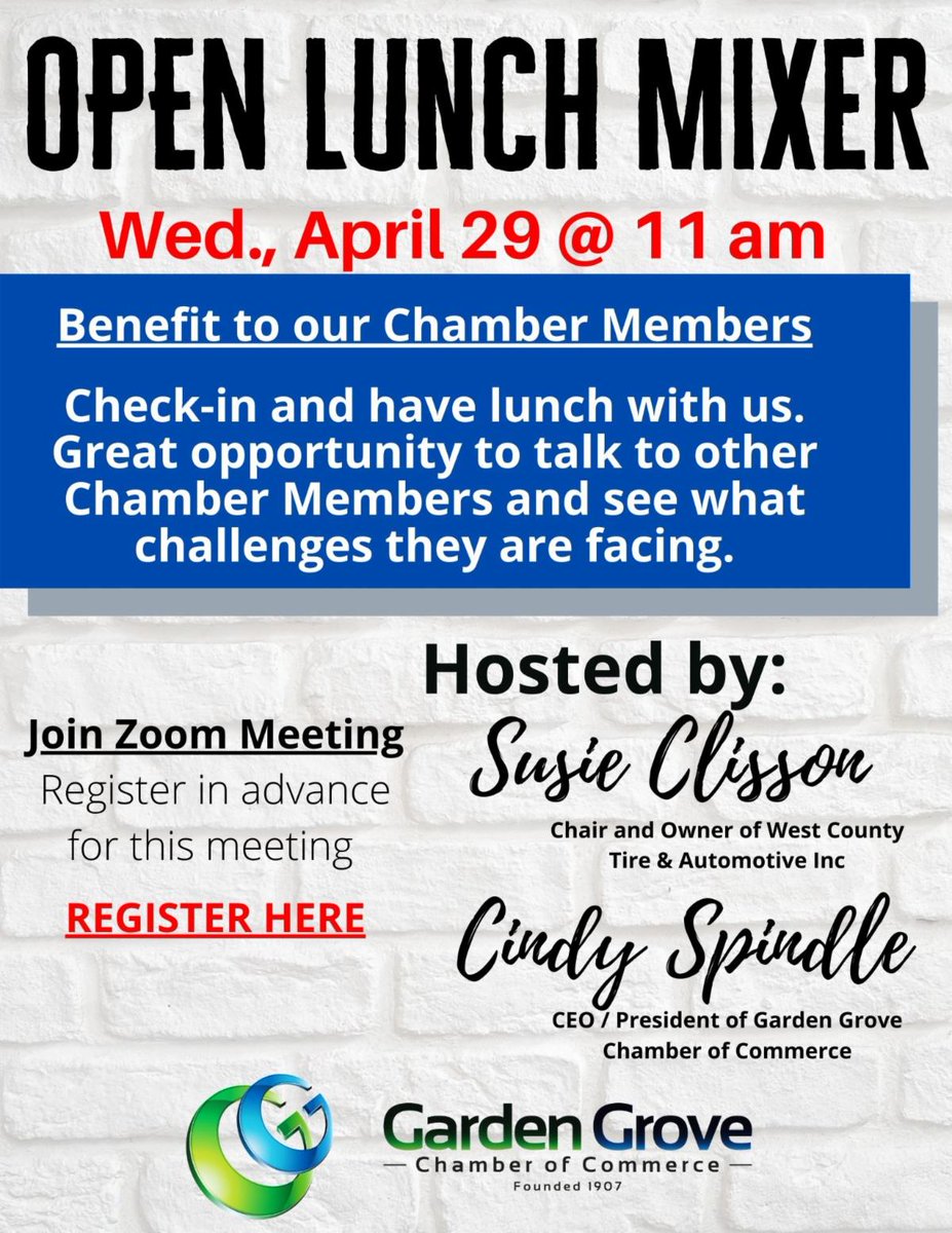 Garden Grove Chamber Ggchamber Twitter