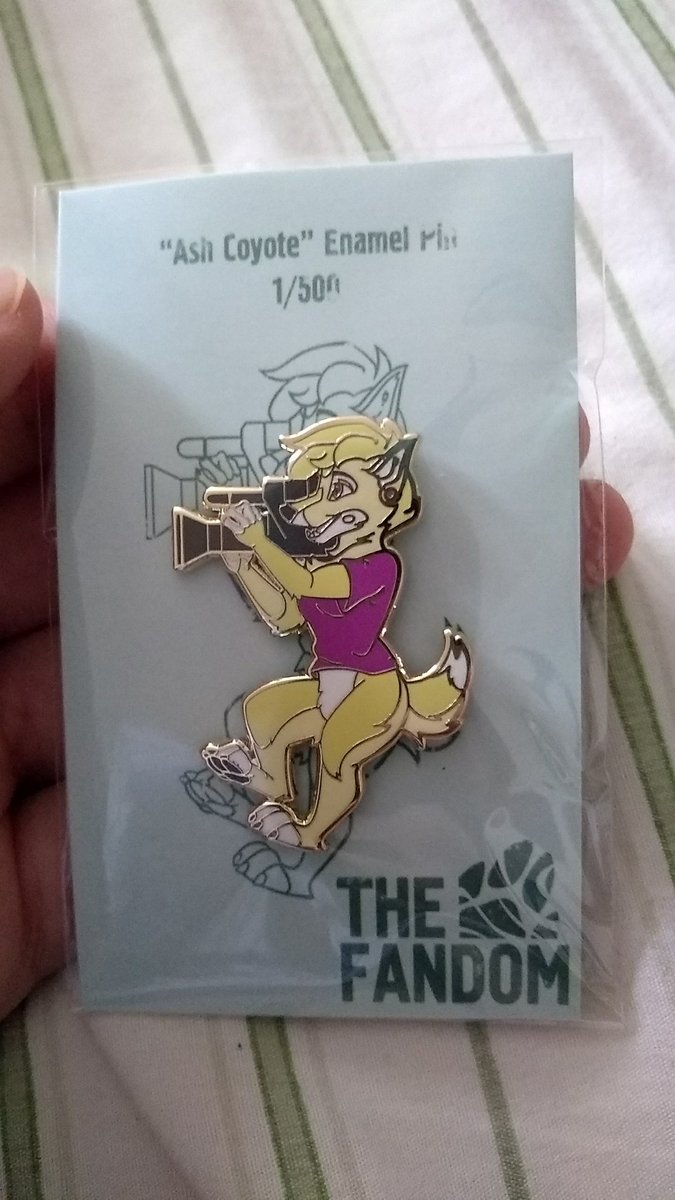 It's here!!! My first @AshCoyote merch!! #collection  #Cute #Furrypins