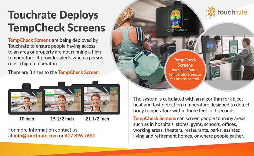 touchrate's tweet image. Make sure your not only your customers, but your workers are safe as well! TempCheck Devices are contactless for health safety. This helps keep your stores and offices safe for all. touchrate.com/tempcheck #CPMGcovidsolutions #touchrate #customerexperience