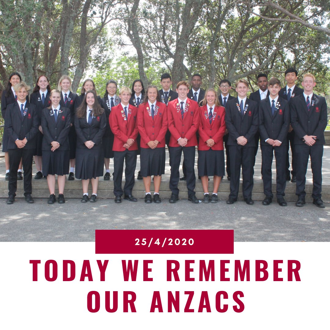 Our Student Leaders commemorate Anzac Day at the Browns Bay service each year, together with our Rangitoto College whānau, where we congregate at the Cenotaph. Today, whilst we cannot be together at the parade, we still remember them.