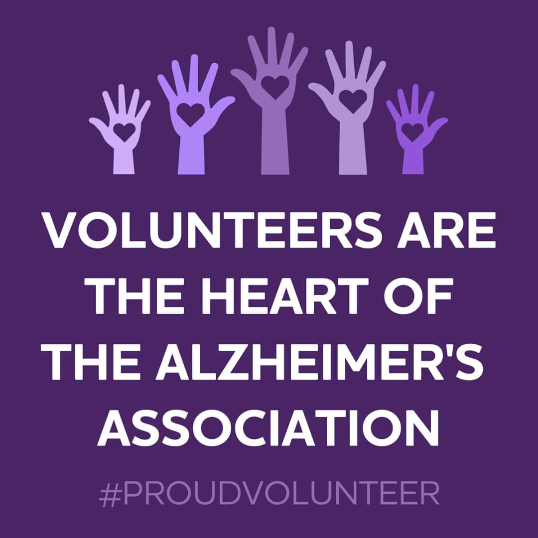 #endalz  #volunteerweek
