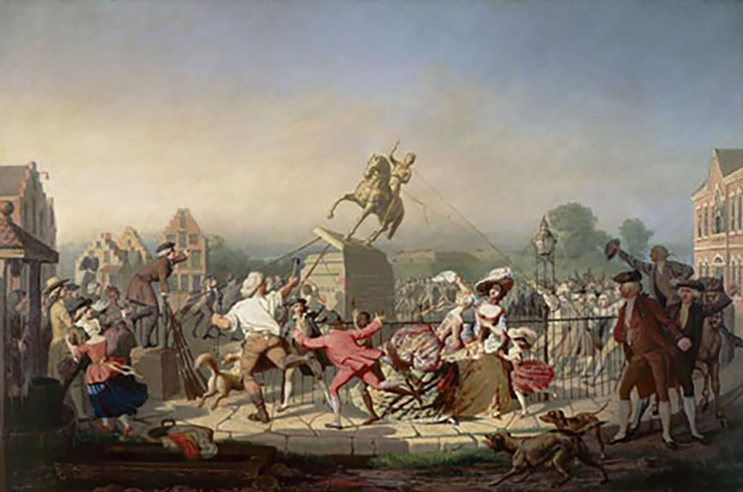 25) The American colonists were being subjected to a series of tyrannical acts by the British Crown; their early attempts to resolve the situation peacefully only brought more violence and tyranny.