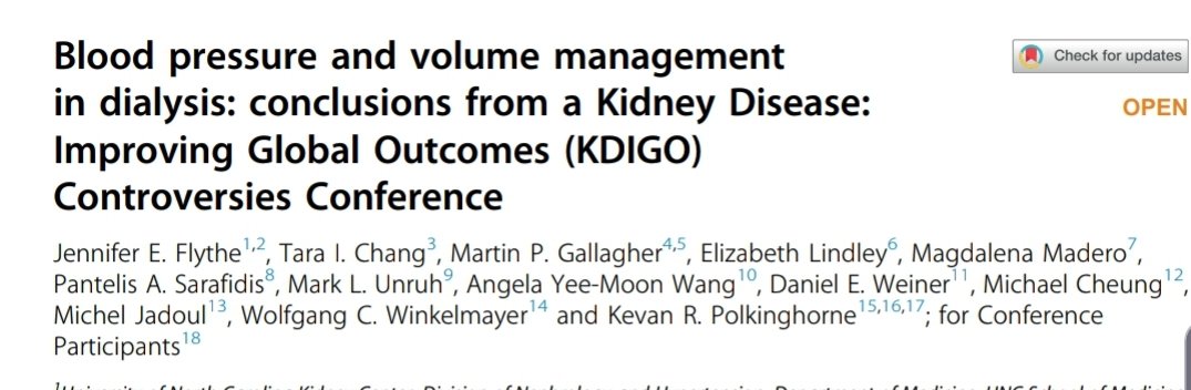 nefrologicos's tweet photo. #nefrolearning Muy interesante! Blood pressure and volume management in dialysis: conclusions from a Kidney Disease: Improving Global Outcomes (KDIGO) Controversies Conference.
https://t.co/I3CqbWH1bx https://t.co/1pNGDuhV6k