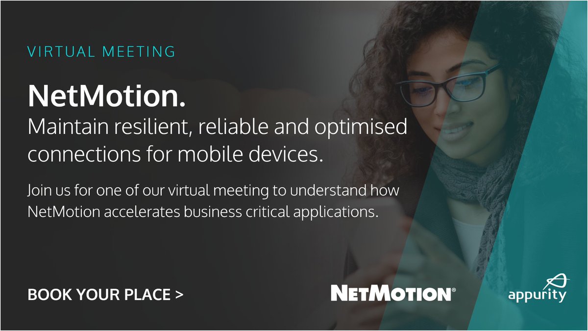 Appurity's tweet photo. [Webinar] Improve the remote working experience and make your team more productive with @NetMotion. Session 1 28/4 @ 16:00. Register here - https://t.co/UsclyCTyH0

#MobileWorkforce #WFH #WorkFromHome #RemoteWorking #DeviceManagement #UEM #NetMotion https://t.co/XuVcFH15oI