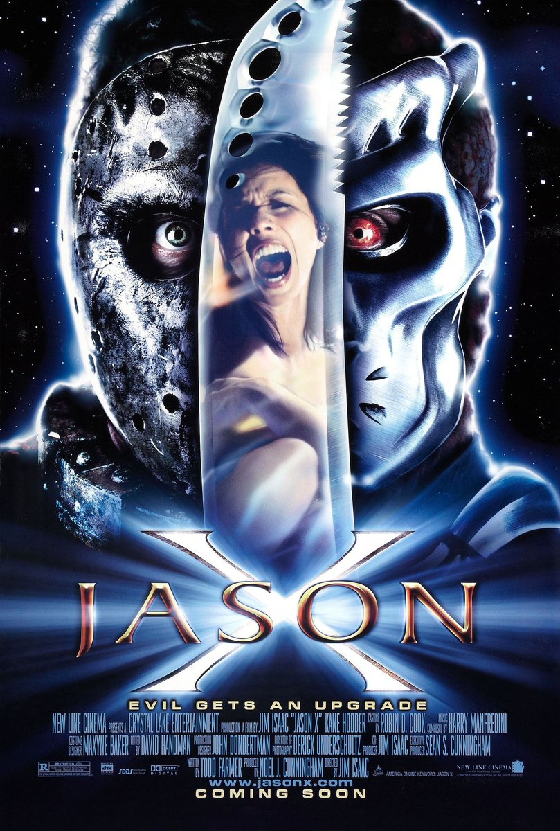 50) Jason XNo words. So impactful. I truly do believe that here film as a medium has peaked, and I'm so excited to see Jason's ventures into other mediums (games, novels, manga, etc.) and become the multimedia franchise giant it deserves to be