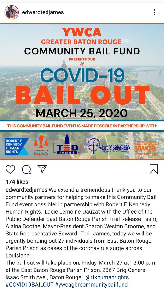 Before Rep  @EdwardTedJames was in the battle of his life against  #coronavirus, he was leading on issues such as helping people obtain SNAP benefits and raising money for a  #COVID19 bail fund. Thank God he has recovered and is back to work! Thank you for your leadership! 4/