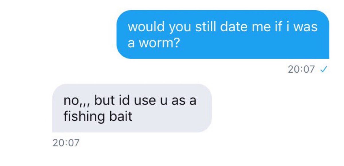 merlin characters as “would you still date me if i was a worm?” texts; a thread