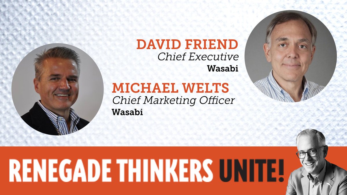 Thrilled to have joined <a href="/DrewNeisser/">Drew Neisser - Penguin-in-Chief</a> along with <a href="/WasabiMike/">Mike Welts</a> on the #RenegadeThinkersUnite podcast to discuss the CEO-CMO relationship! The full episode just came out, give it a listen: bit.ly/3eNzNAq