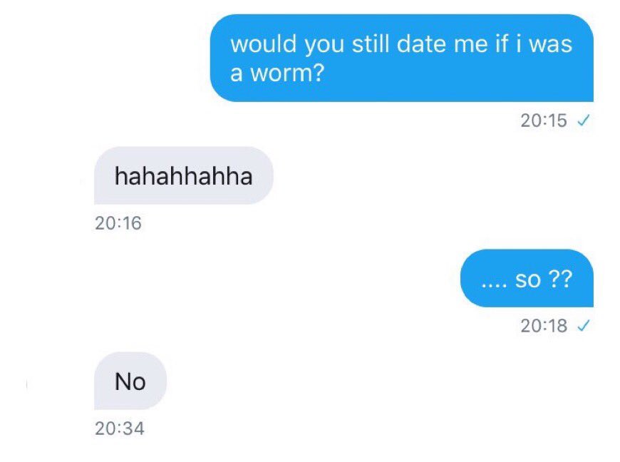 merlin characters as “would you still date me if i was a worm?” texts; a thread