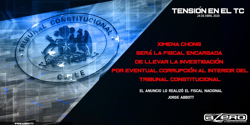 Investigación de presuntos delitos de cohecho y prevaricación al interior del Tribunal Constitucional.

#TC #Investigación #TribunalConstitucional