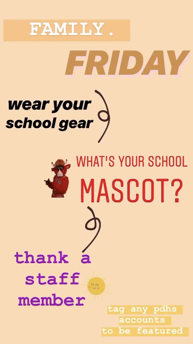 AztecImpact's tweet photo. Day 5 and it’s #DSUSDFamily Friday. Show some appreciation for your school by wearing your favorite school gear!#DSUSDUnitedSpiritWeek https://t.co/0vJBUXX3nC
