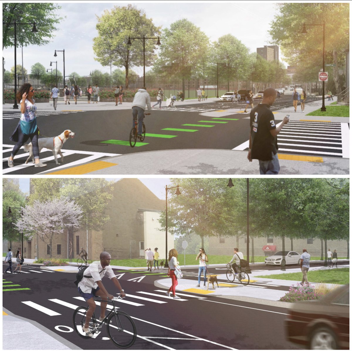 BostonBTD's tweet photo. We’re finalizing design elements and engineering reviews for the Ruggles St. reconstruction project. This will improve safety for pedestrians, bicyclists and motor vehicles, and add a connection to the Southwest corridor. We’re #KeepingBostonMoving from home. @BostonPWD https://t.co/5PSjyac60y