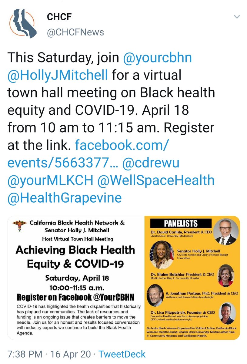 . @HollyJMitchell is a leader in CA on intersectional policymaking with her advocacy in criminal justice, addressing racial disparities in the impact of  #COVID19 & funding for DACA recipients. She even secured 1000s of masks for childcare workers.Thank you for your leadership.5/