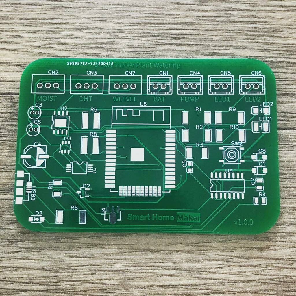 DanielTrumpp's tweet image. Project „Smart indoor plant 🌱 watering solution“ [IW v2.0] step 16 - first version of PCB arrived 😀

In step 15, I explained how I designed and ordered a first version of my PCB for the Smart indoor plant 🌱 watering solution. 
Today, the PCB arrived-… instagr.am/p/B_Xxg4hKCxm/
