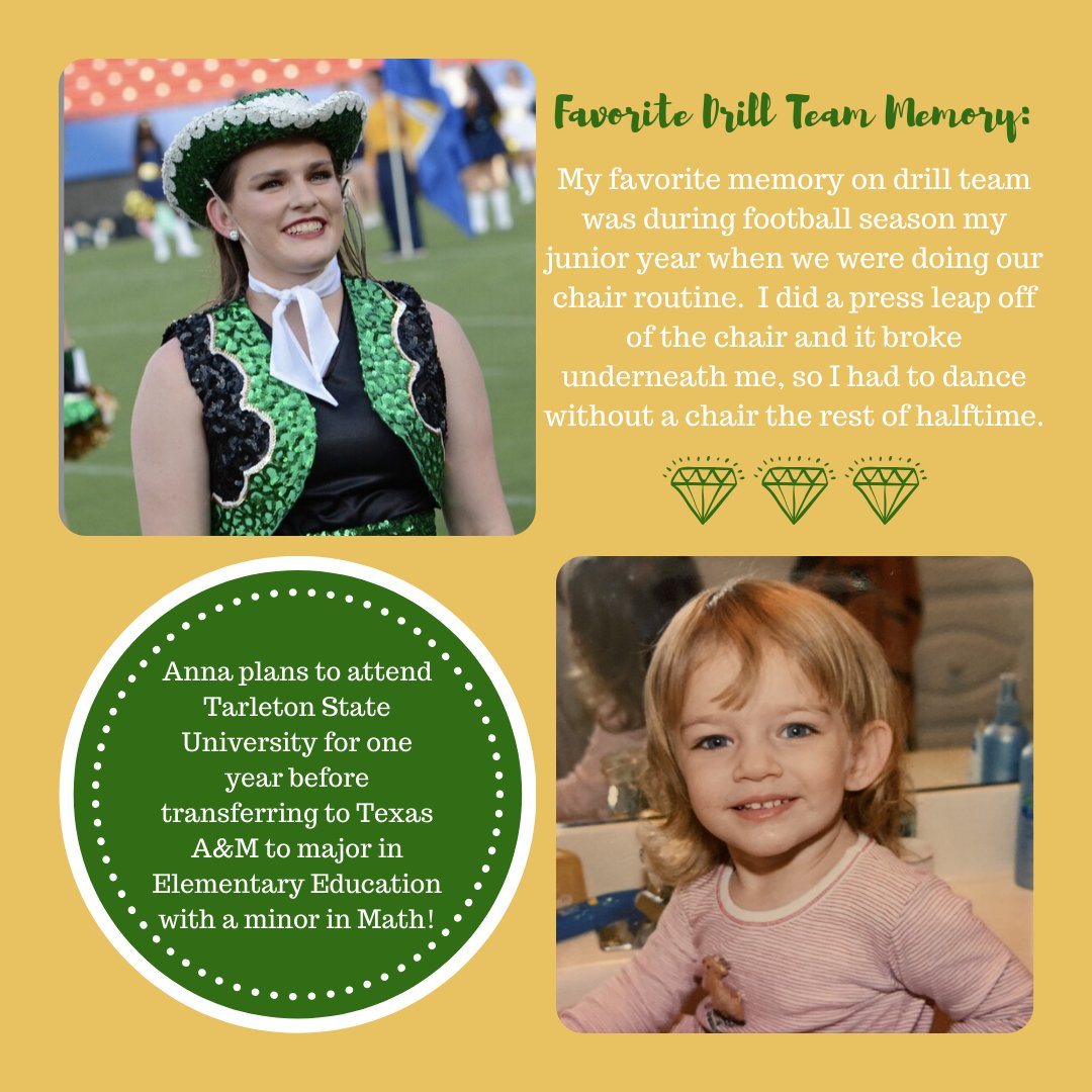 Our next Senior Spotlight features another EE founding member, Anna Harris!  Anna roots for everyone on our team and always knows how to make us smile.  We are going to miss her positive energy and beautiful dancing! #sEEniors #LTBetterTogether #Classof2020