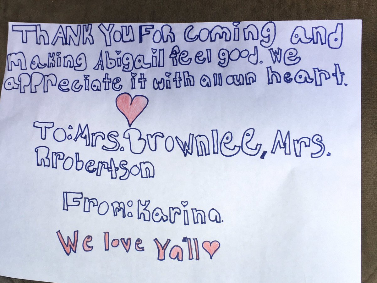 This did my heart good to see some of our scholars, sorry a couple were not home and one made a sign for us!!!  I miss them SO much!  <a href="/GibsonGrizzlies/">Gibson Elementary</a> <a href="/EnlightenOlsen/">ian olsen</a> <a href="/ccrussell717/">Cynthia C Russell</a> #ONEGibson