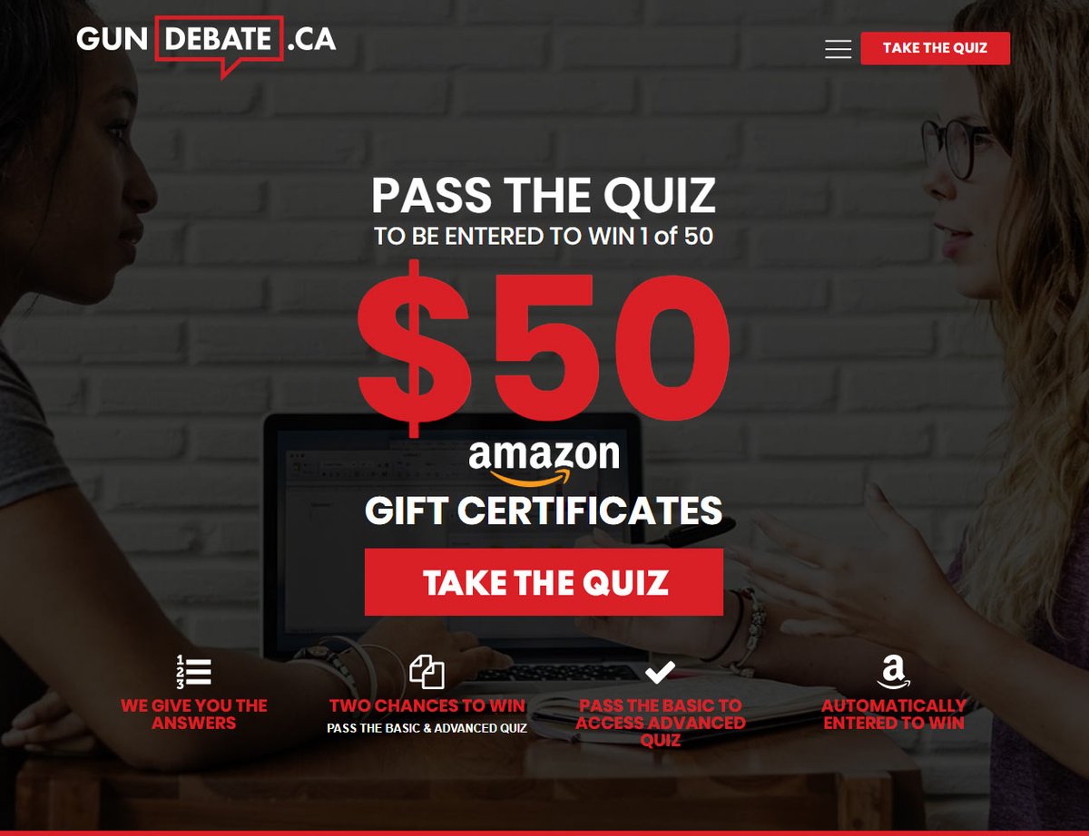 CCFR_CCDAF's tweet photo. The whole country is deep in the #GunDebate right now, but how well do you know the existing regulations? Take this online quiz, complete with short video answers, to give you the information you need. 

Try the quiz yourself, RT, win Amazon $$

QUIZ: https://t.co/Feg3mkLQMh https://t.co/KYoOY9z6cz