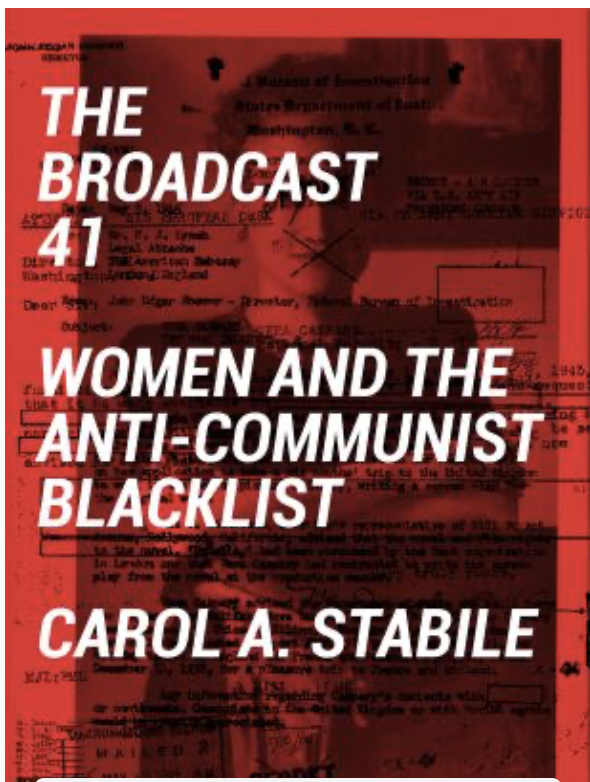 GhostReader2020's tweet photo. Need some "light" reading to pass the pandemic time? Check  Broadcast 41: Women and the Anti-Communist Blacklist: "At the dawn of the Cold War era, forty-one women working in American radio and television were...forced from their industry..." https://t.co/hLqXdVNoZA https://t.co/0rz9aQ3Hak