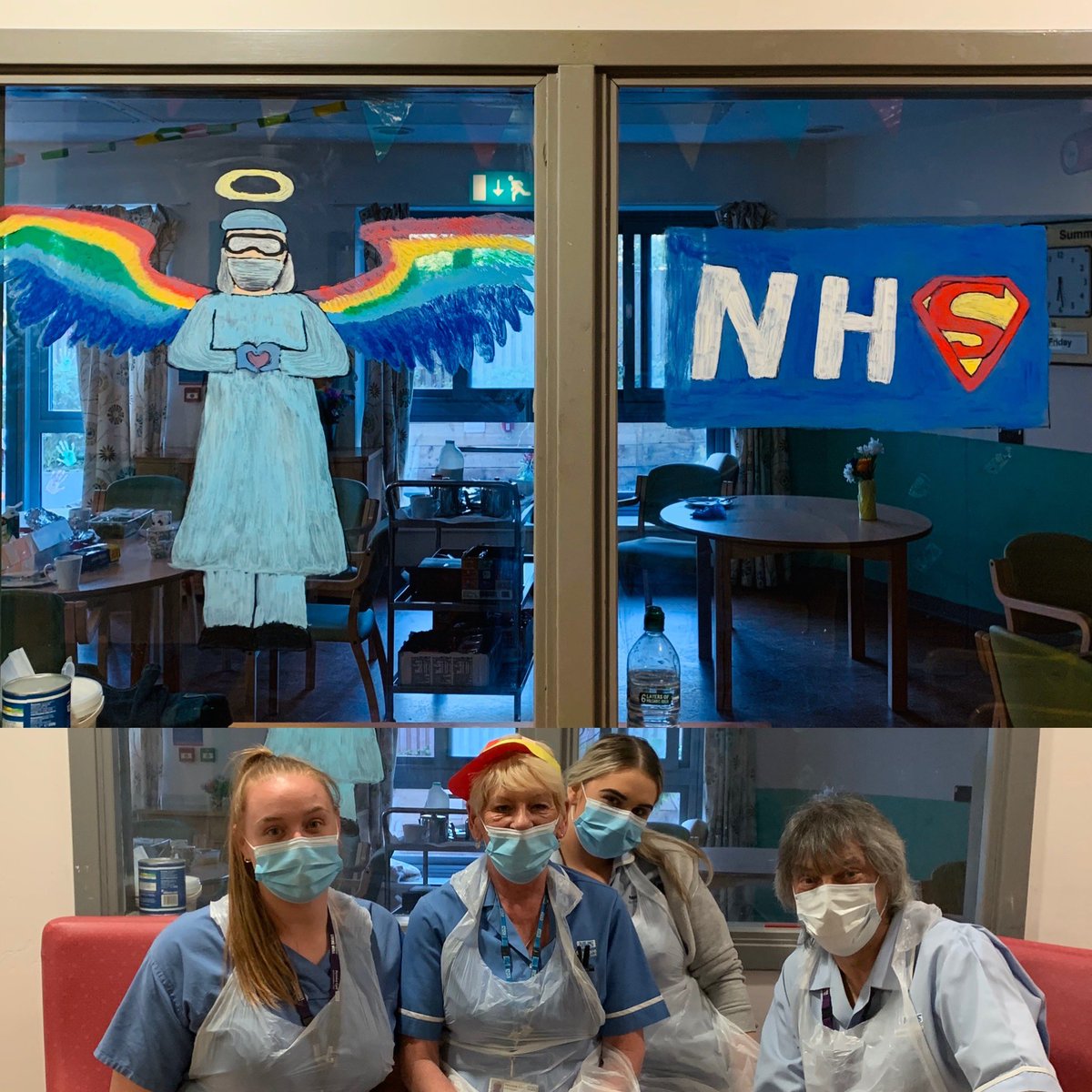 LisaWalmsley_x's tweet photo. Today’s artwork on Summers Ward, our own NHS Angel 💙😇 @hellenmacphers1 @MoylesKerry @jessicakate96 @kirstyelise1 @BrierleyCain @BrianLocke19 @ClaireMolloy2 @PennineCareNHS https://t.co/qZ3f8pJbuM