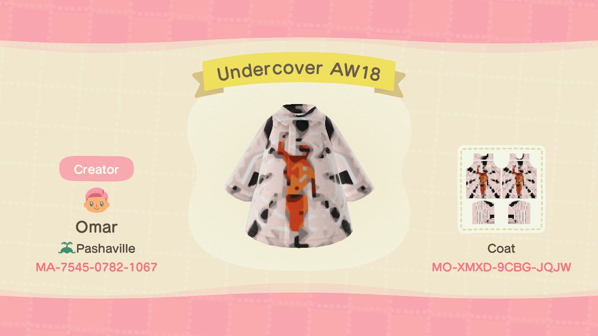 GRAIL ALERT, this amazing AW18 Undercover coat is now up for grabs (2001: A Space Odyssey) #AnimalCrossing #ACNH #NintendoSwitch
