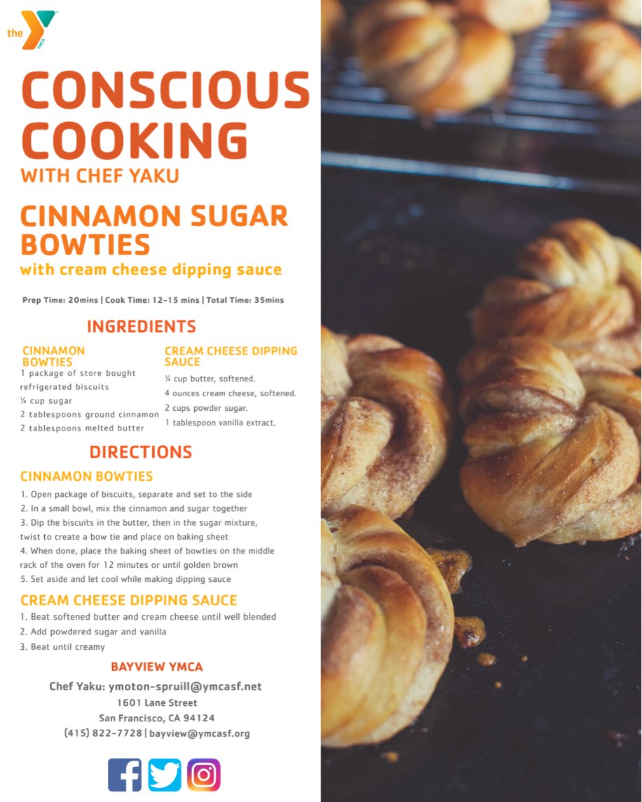 BayviewYMCA's tweet image. Did someone say delicious? @ChefYaku and the Spruills are back with episode 5 of #ConsciousCooking. Find this and their previous recipes at ymcasf.org/conscious-cook…, and let us know how your own family cooking adventures turn out! #familytime #cooking #bewell #ymcasf