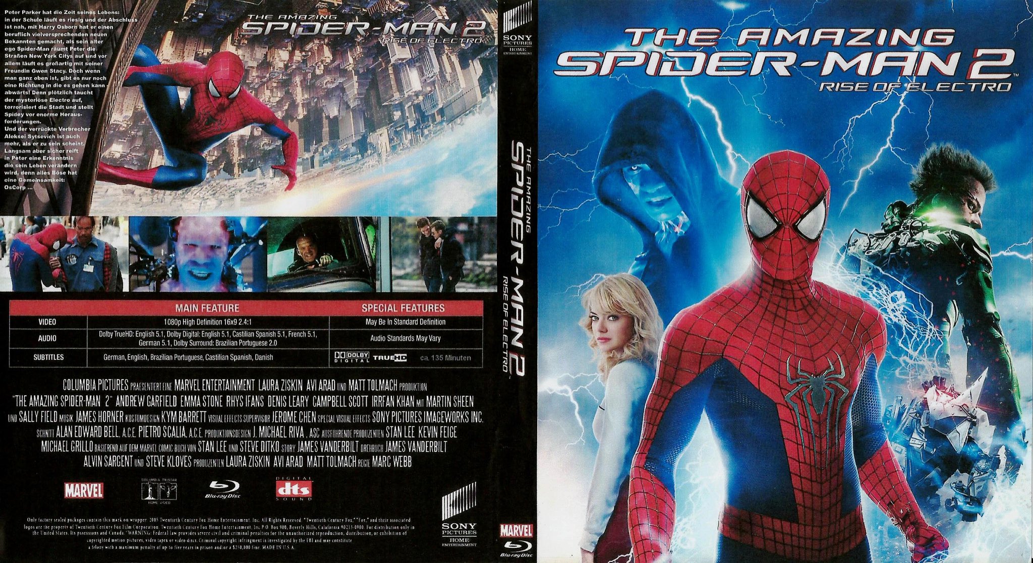 The Amazing Spider-Man 2 (DVD Sony Pictures) 