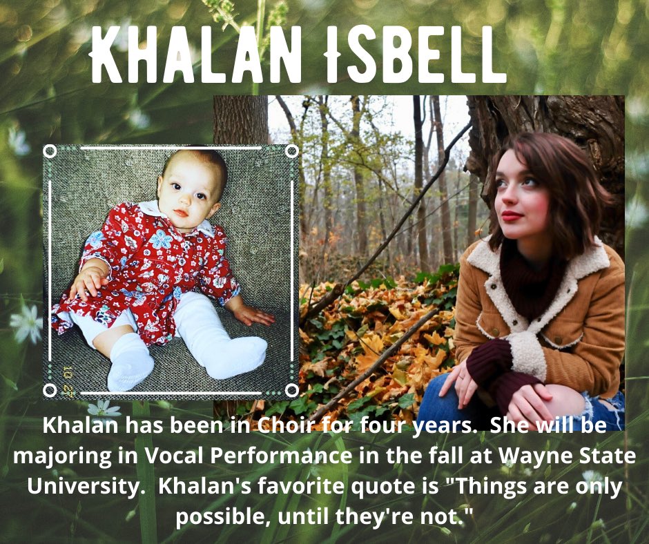 Our senior recognition today is in honor of Jericho Detherage and Khalan Isbell!