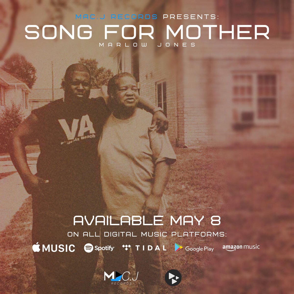 EIGHT98Records's tweet photo. COMING MAY 8TH!! @marlowjmusic new single “SONG FOR MOTHER” will be available 05/08/20 on ALL digital music platforms! || @cdbabymusic @applemusic @itunes @spotify @amazonmusic @tidal @googleplaymusic and more. STAY TUNED!

@marlowjmusic #SongForMother
#NewMusic #MothersDay https://t.co/rmxndFrzQB