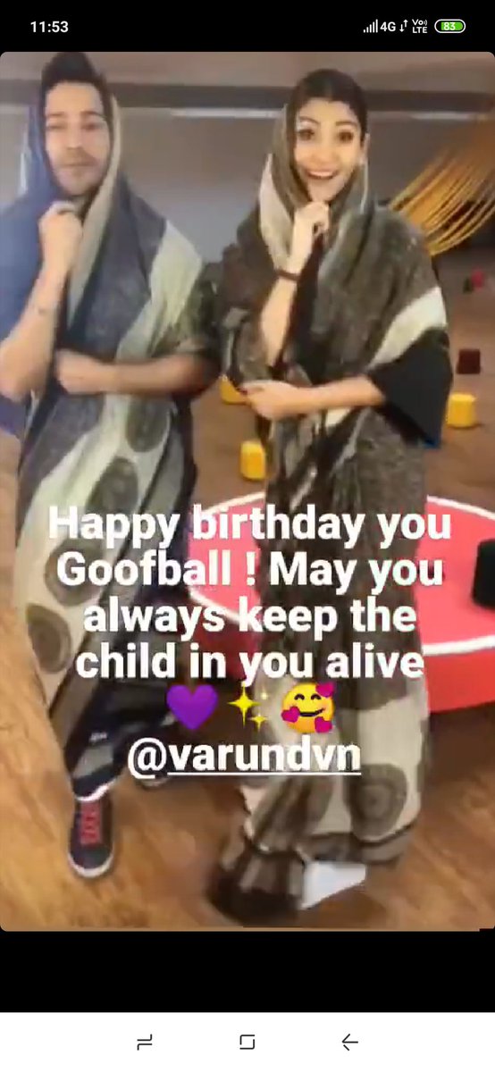 #25 Sonam Kapoor Ahuja - one of the cutest wishes. #26 Mohit Marwah#27 Anushka Sharma - "goofball, keep the inner child alive" #28 Dhvani Bhanushali - just the fact that he's so warm in the picture towards her. ~  #HappyBirthdayVarunDhawan ~ 