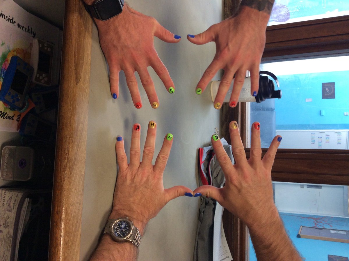 Young people and staff at Hillside supporting our NHS whilst taking good care of their wellbeing with a pampering session!

#TheBigNightIn #NHSHeros #wellbeing #StayAtHome