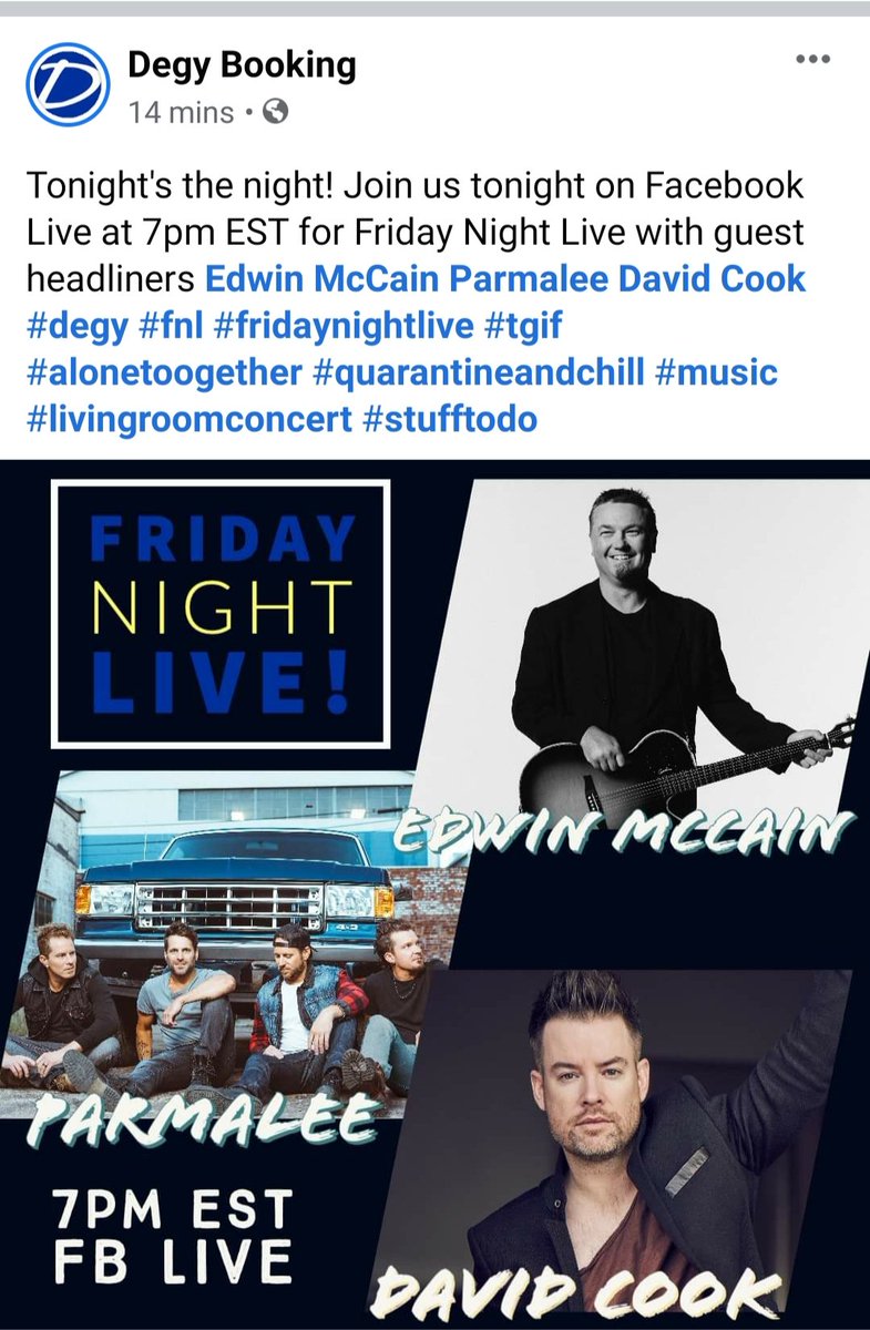 McKCAB's tweet photo. McK...  catch some music tonight with @DegyEnt Facebook Live!  6PM CST https://t.co/1WlBLfqYl6