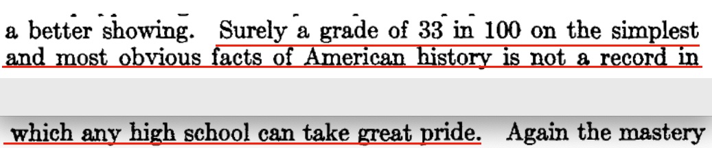 The bottom line from 1917: