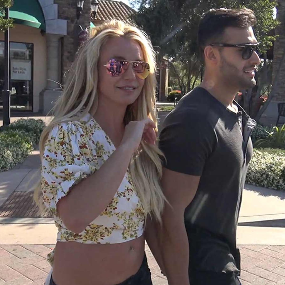 Britney shopping at the Disney Store in 2019.