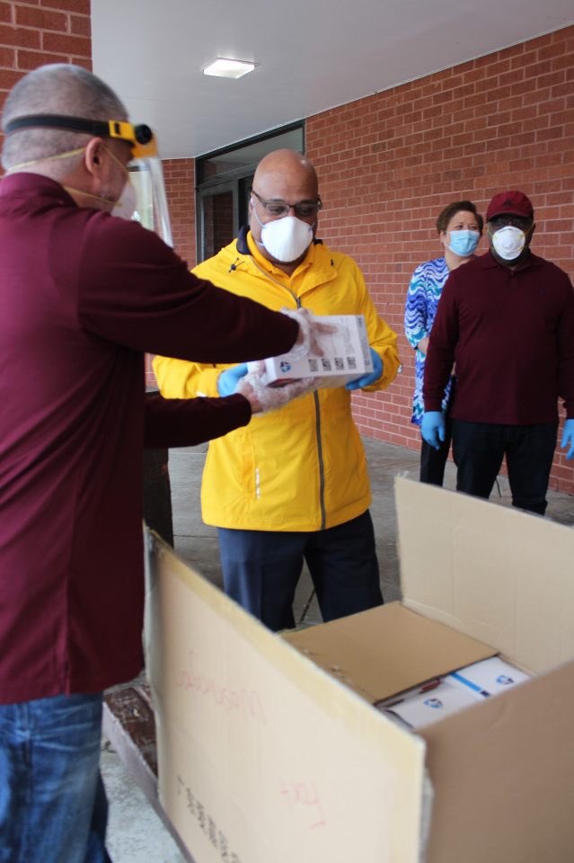 Hawkins4PGC's tweet photo. Special thanks to #MasksforAmerica for supplying N95 masks to our #COVID19 frontline workers. Collaborative contributions are so important. I will continue to work for all people in Prince George’s County. 
#WeRiseTogether
#HawkinsOutNAbout
#BuildingthePeoplesMovement https://t.co/2R2MjPe54a