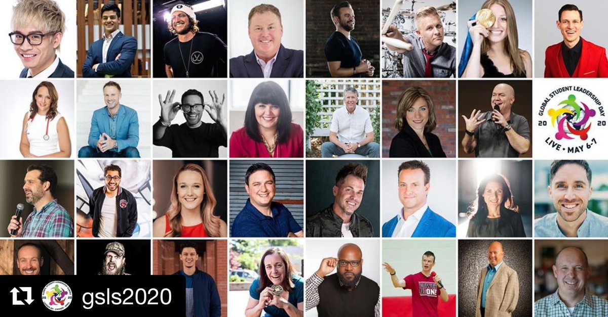 HeatherMoyse's tweet photo. Check out this lineup of over 30 world-class speakers! 🔥 Can’t wait to join this crew for the Global Student Leadership Summit! ONLINE!!! May 6 &amp; 7.
 -  -  -  -  
@gsls2020 #GSLS2020
⁣⁣
REGISTER FOR FREE: https://t.co/gz0Tlt4NWi https://t.co/5ATB4lwUMe