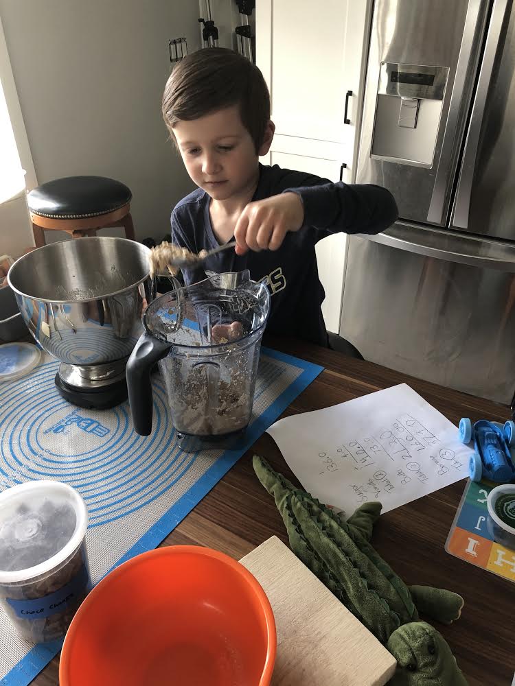 NorthCreekElem's tweet photo. Henry made chocolate banana bread and turned it into a math lesson. #NCEBakingChallenge https://t.co/y2eYIdolKA