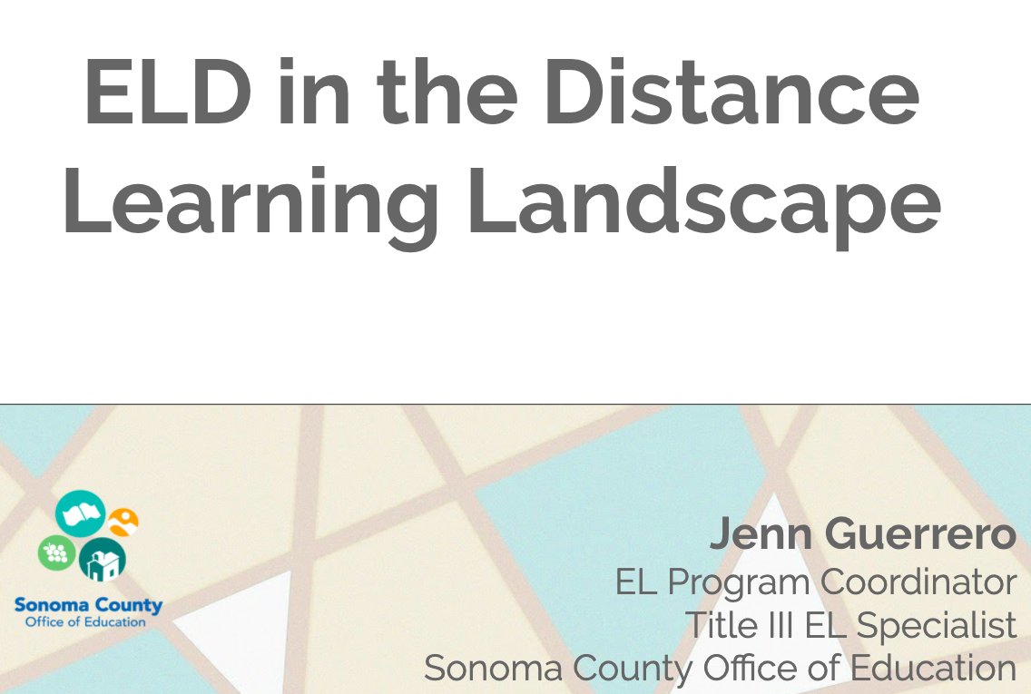 See the slides here bit.ly/354Kuu3
#ELD #ELL #CA <a href="/SCOESonoma/">SCOE Sonoma</a>