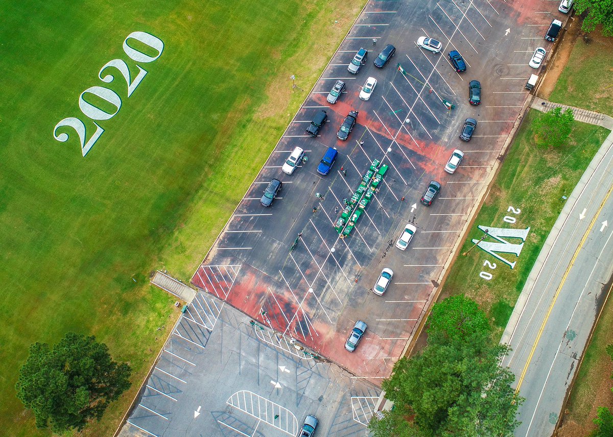 WestminsterATL's tweet photo. Faculty and staff safely coordinated a Friday Senior Drive for the Class of 2020! Seniors were able to drive through campus, wave to some of their teachers, and pick up graduation caps, gowns, and a sweet treat—all while staying in their cars and maintaining social distancing! https://t.co/wz1Nh39sq0