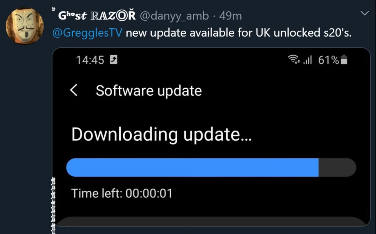 GregglesTV's tweet photo. #GalaxyS20 #ATD3 Update: here's what it fixes

@LGUSAMobile #LGVelvet official launch date

Watch my #video 👇 
https://t.co/odwDDszRkn

#QuestionOfTheDay
#GregglesArmyStrong
#Daily #Tech #News
✌️ https://t.co/YmUZwijqoz
