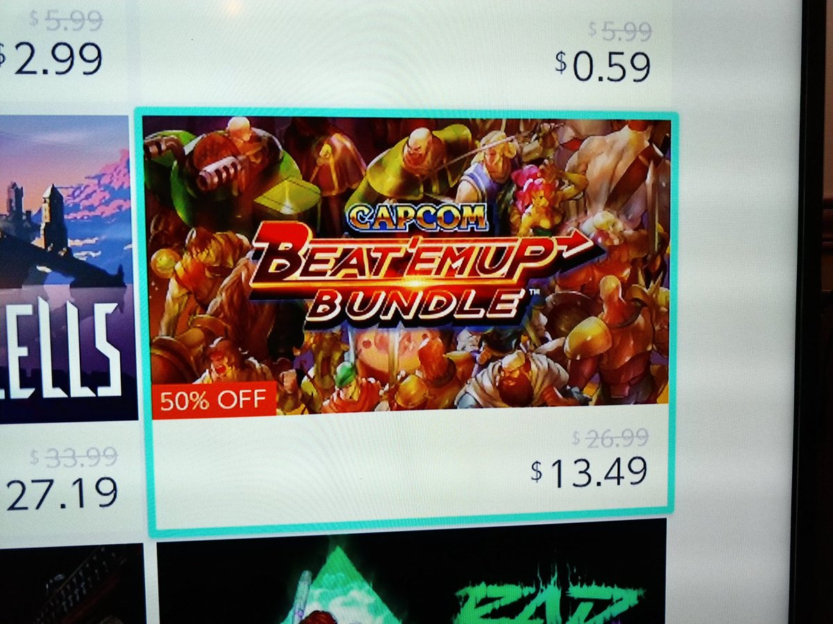 algametrade's tweet photo. Might fuck around and scoop #Capcom #BeatEmUpBundle
off the #eShop
Had my eye on it for a while.
💪😎🎮 https://t.co/EVdaUsAUb0