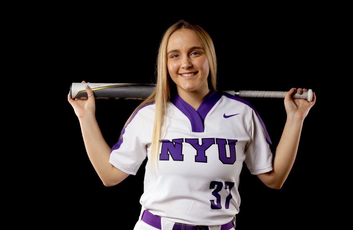 This year, Callie started in all 8 games the Violets played. She finished among the top offensive performers on the team hitting .333 with 3 doubles and 3 RBIs. She reached base safely in seven of the eight games. Thank you Callie for all you brought to  @NYUSoftball and NYU!