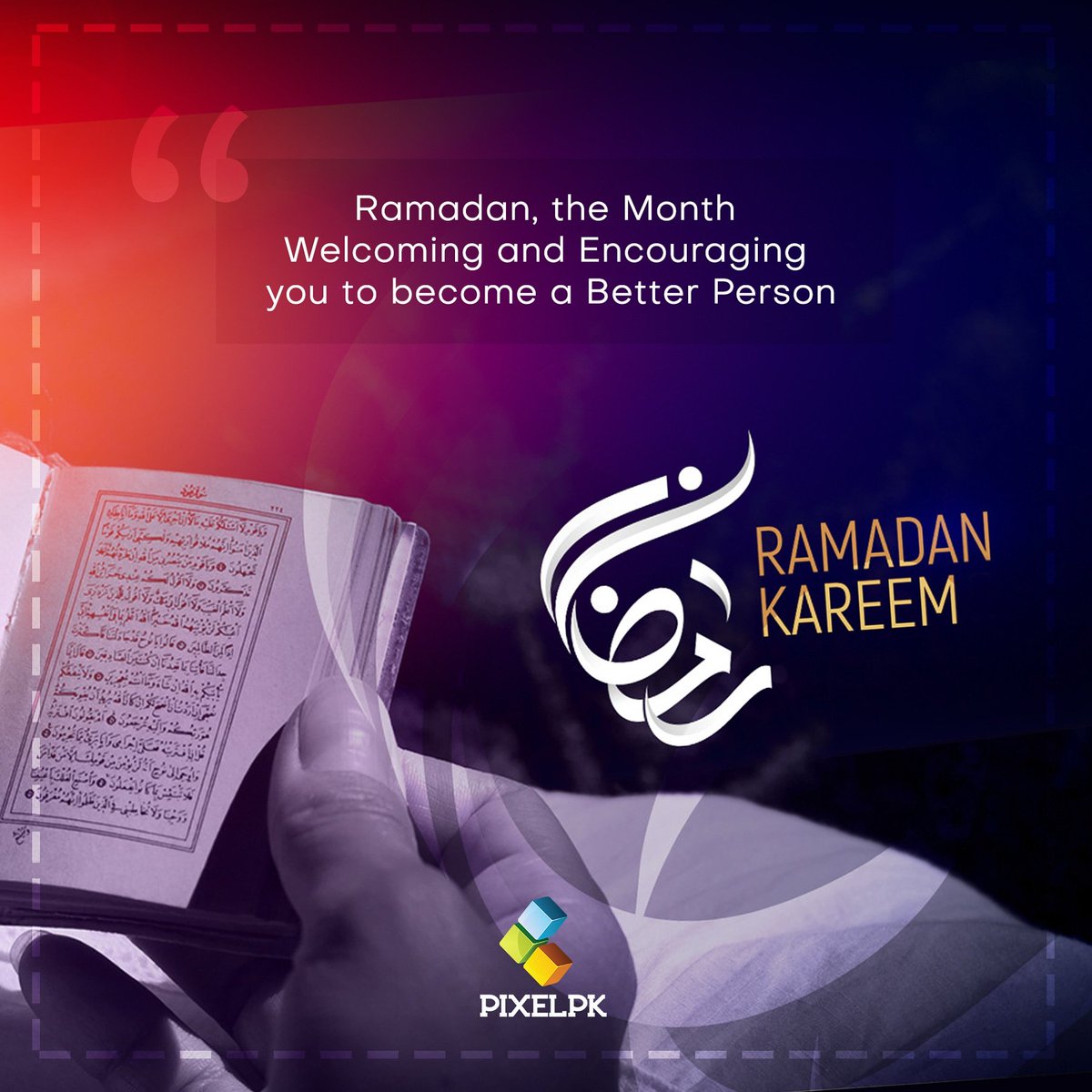Pixelpk2's tweet photo. Ramadan, the Month Welcoming and Encouraging you to become a Better Person. Team Pixelpk Digital Marketing Wish you very happy Ramadan. May Allah protect us from all crisis.
Stay Home Stay Safe and Focus on Ebadaat. β
#pixelpk #digitalMarketing #Ramadan2020 https://t.co/5fHxzIFdS9