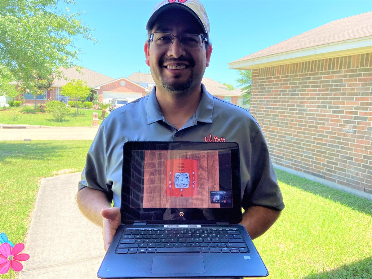 WaltripRam's tweet photo. Thank you to all that are participating in the #virtualfiredrill today! Check back later for more photos! #WaltripHS #ramnation #togetherwhileapart #allclear @HoustonISD @Northwest_HISD @AmyPoerschke @michaelnigglijr https://t.co/MXhhnwsSrk