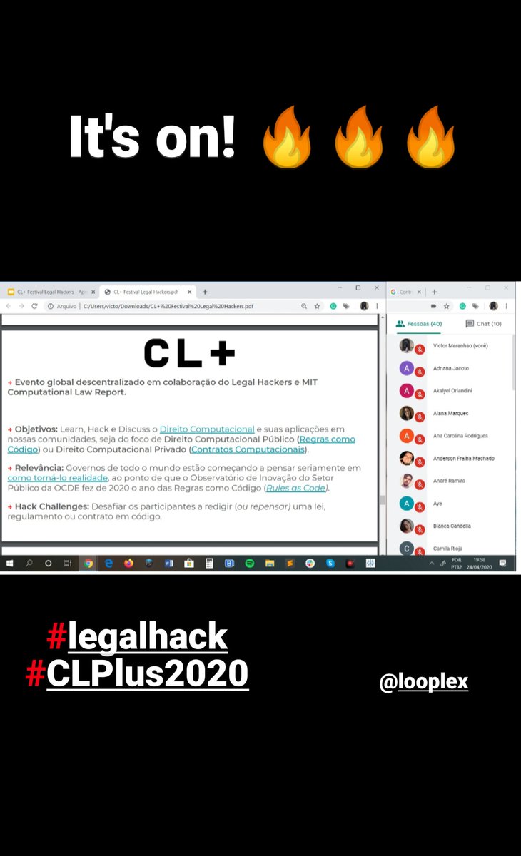 SPlegalhackers's tweet photo. Week01 of our #CLPlus2020! How can we hack our interaction with regulations and build a system to deal with LGPD (BR data protection regulation)?
During the coming weeks that's on what our community will work on! All of this on #opensource and as #legalengineers #legalhack https://t.co/vni6mMlB7L