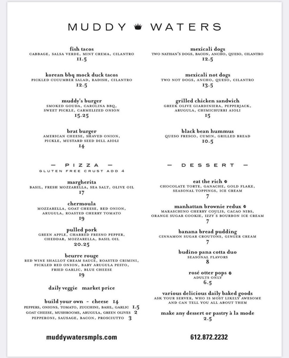 Time to treat yourself with something delicious from our menu. Pick it up from our new curbside window or have it delivered from BiteSquad, Uber Eats, DoorDash or Postmates. #mplseats #mplsfood