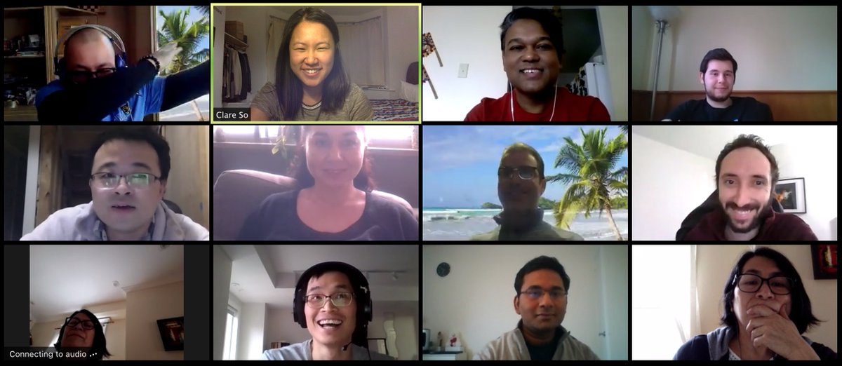 MartinLabUofT's tweet photo. Virtual celebration for Tey's recent paper and Alex's successful PhD defense. https://t.co/F6KvoMscg5