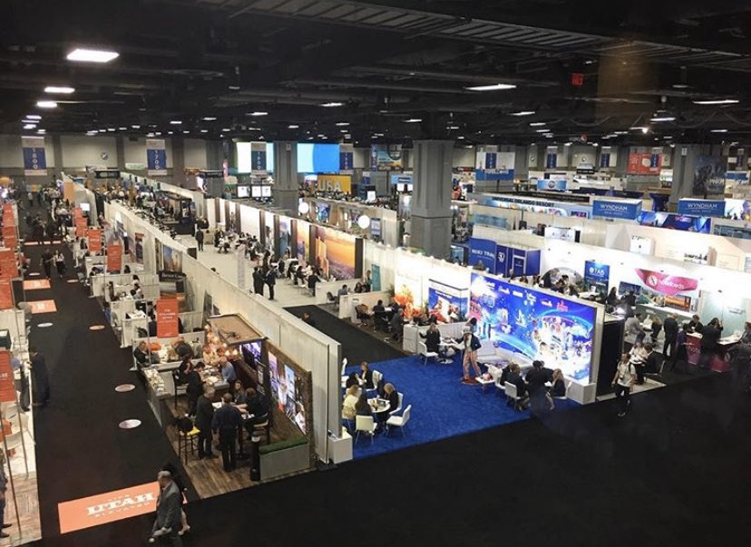 WTMAssociation's tweet photo. The U.S. Travel Association has announced that its annual trade show, IPW, will next be held in Las Vegas May 10-14, 2021.
This year's IPW, scheduled to convene in Las Vegas on May 30, was forced to be cancelled due to the coronavirus pandemic. Via @ustravelipw https://t.co/FrYq3pTxSS