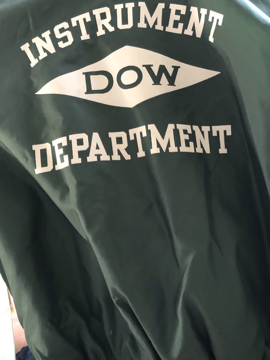 Proud 3rd generation <a href="/DowNewsroom/">Dow</a> team member! So I see your shirts and raise you an authentic 1980 jacket! <a href="/KarenS_Carter/">Karen S Carter</a> <a href="/bushre_allison/">Allison Bushre</a>